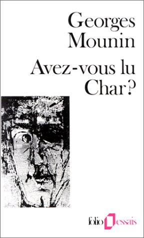 Avez-vous lu Char ?