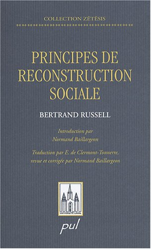 Principes de reconstruction sociale