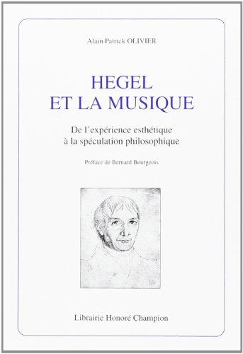 Hegel et la musique : de l'expérience esthétique à la spéculation philosophique