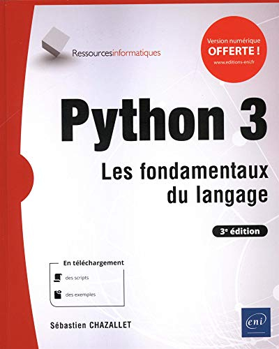 Python 3 : les fondamentaux du langage