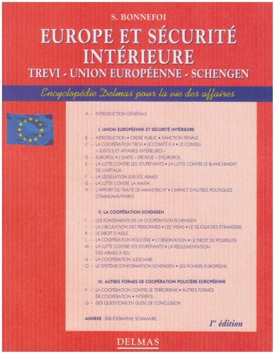 Europe et sécurité intérieure : Trevi, Union européenne, Schengen