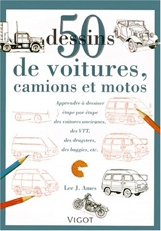 50 dessins de voitures, camions et motos