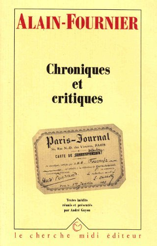 Chroniques et critiques