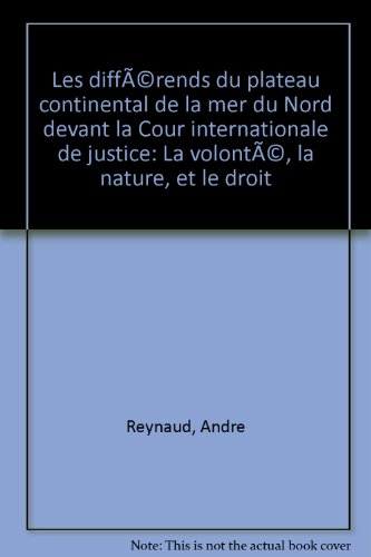 Les Différends du Plateau continental de la Mer du Nord devant la Cour internationale de Justice