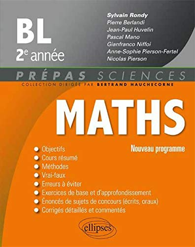 Mathématiques BL 2e année : nouveau programme