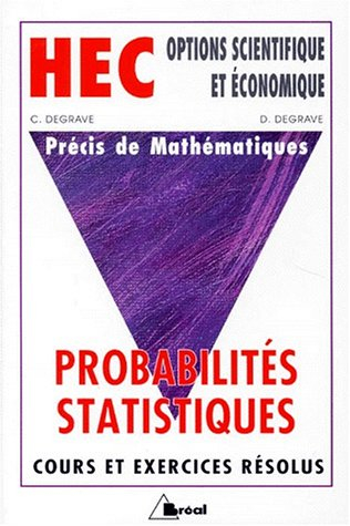 precis de mathematiques. tome 4, probabilités-statistiques