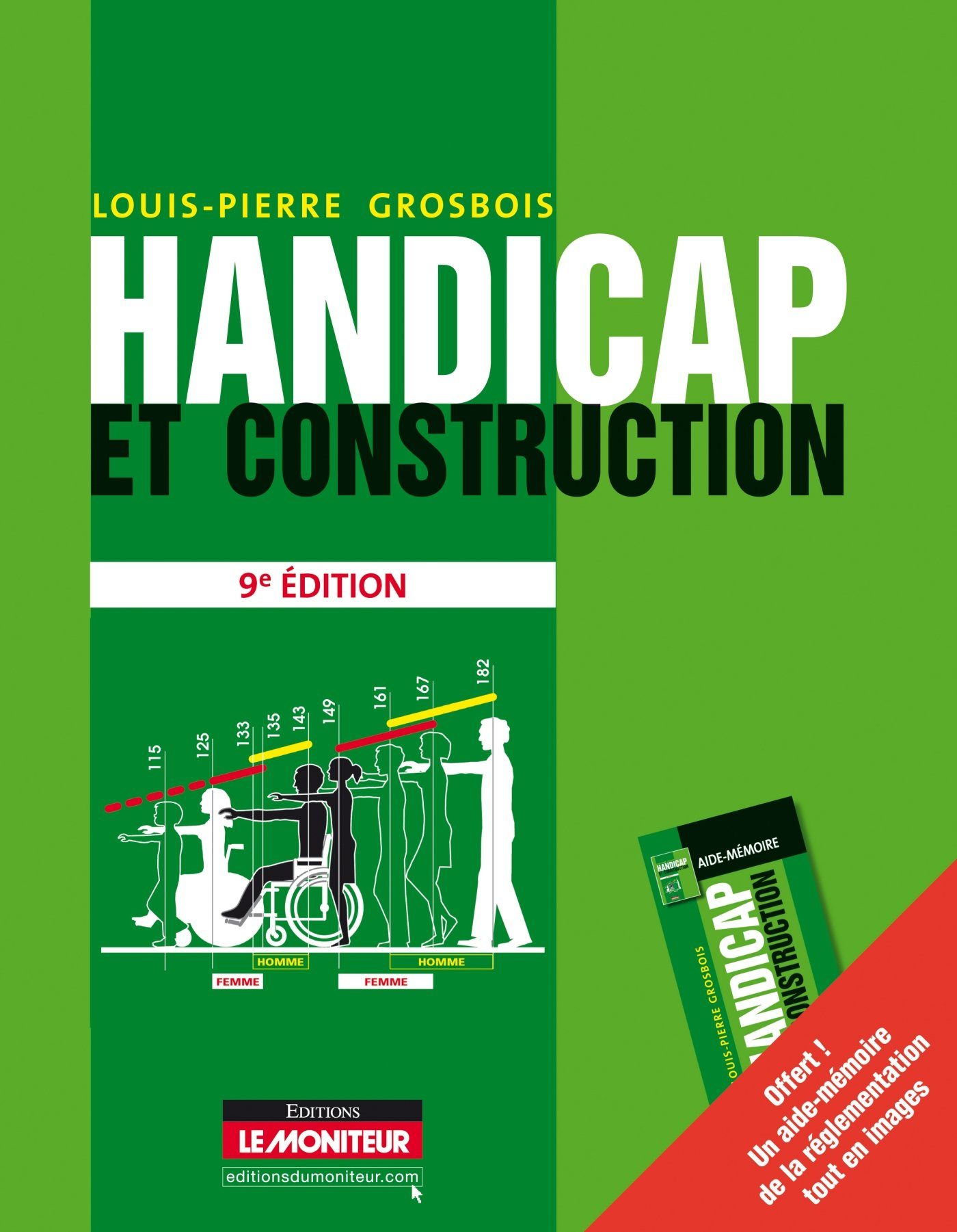 Handicap et construction : conception et réalisation, aménagements urbains, ERP, habitations, lieux 