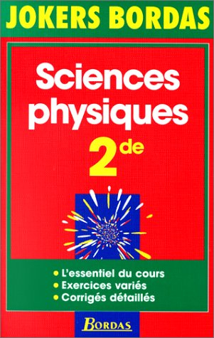 Sciences physiques 2nde