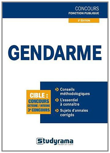 Gendarme : cible concours externe, interne, 3e concours