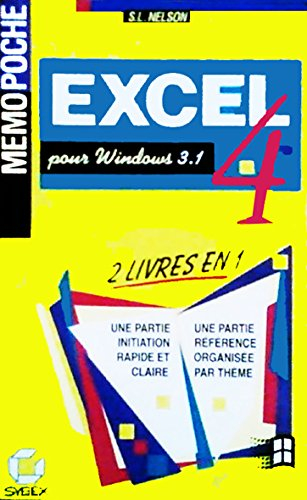 Excel 4 pour Windows 3.1, mémopoche