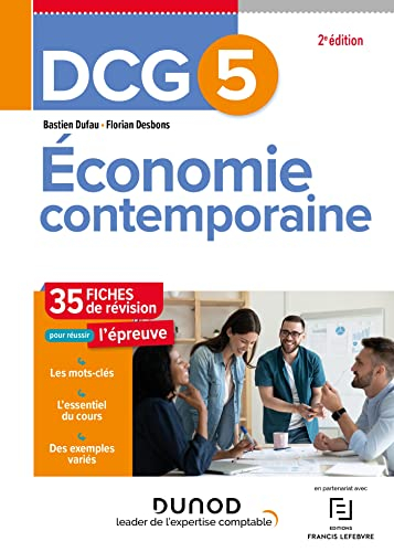 DCG 5, économie contemporaine : 35 fiches de révision pour réussir l'épreuve