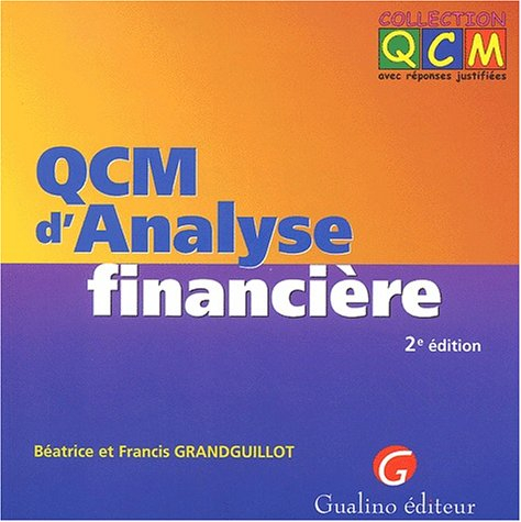 QCM d'analyse financière