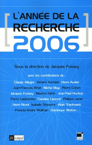 L'année de la recherche 2006