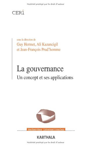 La gouvernance : un concept et ses applications
