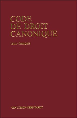 Code de droit canonique : texte officiel et traduction française