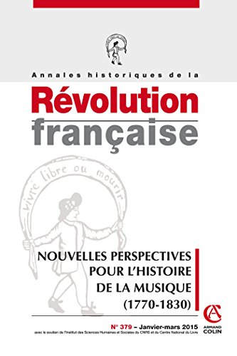 Annales historiques de la Révolution française, n° 379. Nouvelles perspectives pour l'histoire de la