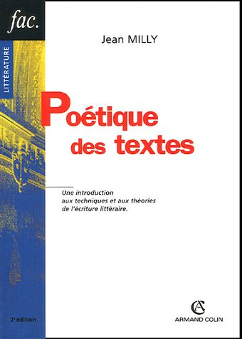 Poétique des textes