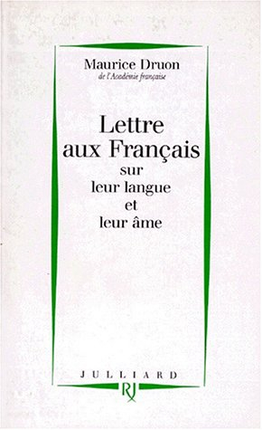 Lettre aux Français sur leur langue et leur âme