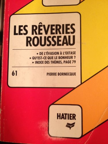 profil d'une oeuvre: les réveries rousseau