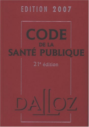 Code de la santé publique 2007