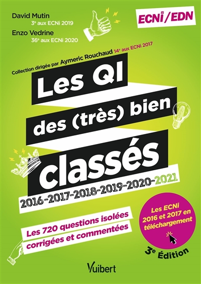 Les QI des (très) bien classés 2016, 2017, 2018, 2019, 2020, 2021 : les 720 questions isolées, corri