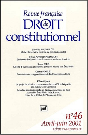 Revue française de droit constitutionnel, n° 46