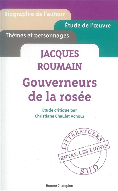 Jacques Roumain, Gouverneurs de la rosée