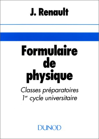 Formulaire de physique