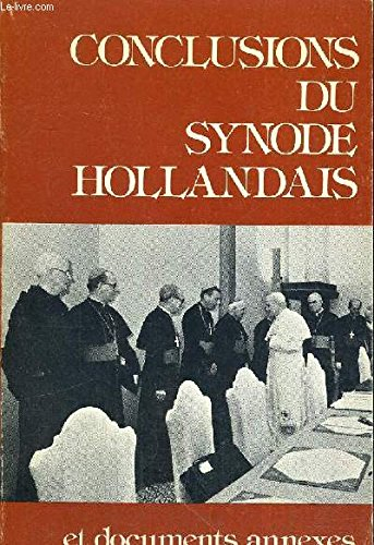 conclusions du synode hollandais