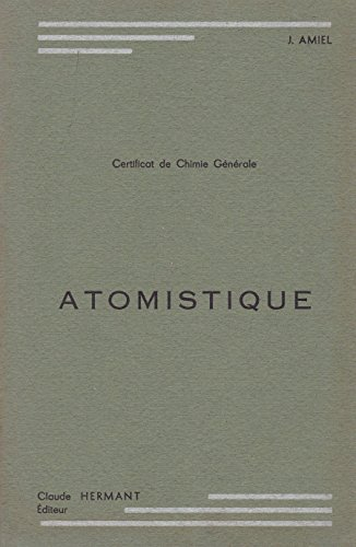 atomistique - certificat de chimie générale