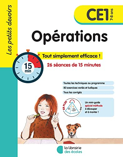 Opérations CE1, 7-8 ans : 26 séances de 15 minutes