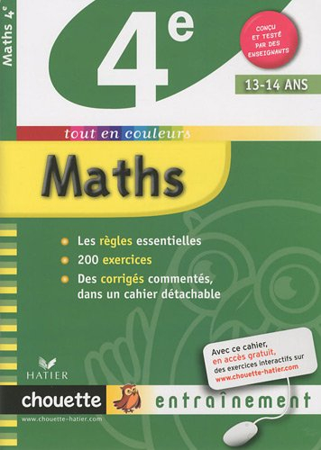 Maths 4e, 13-14 ans
