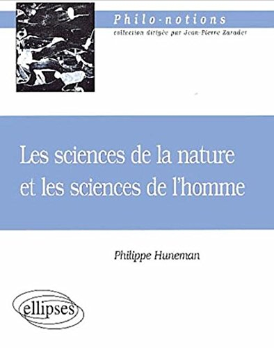 Les sciences de la nature et les sciences de l'homme