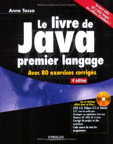 Le livre de Java premier langage : avec 80 exercices corrigés