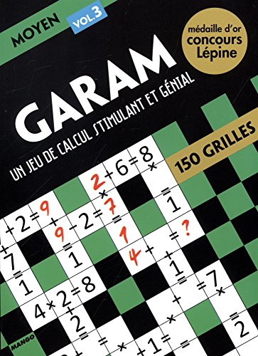 Garam, un jeu de calcul stimulant et génial : niveau moyen 3