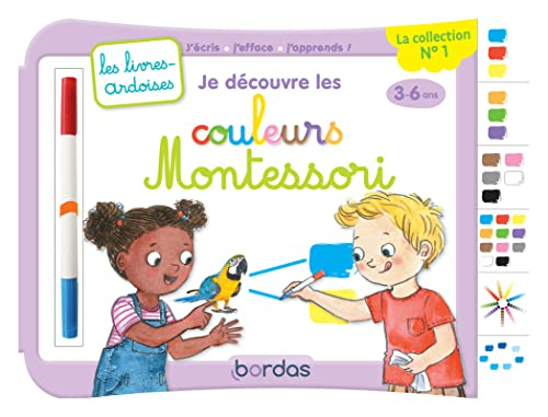 Je découvre les couleurs Montessori : j'écris, j'efface, j'apprends ! : 3-6 ans