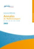 annales de mathématiques 2003 voie economique
