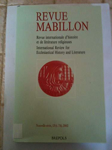 Revue Mabillon 13 (T. 74)/2002