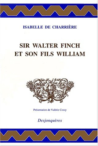 Sir Walter Finch et son fils William. Lettre à Willem-René van Tuyll van Serooskerken