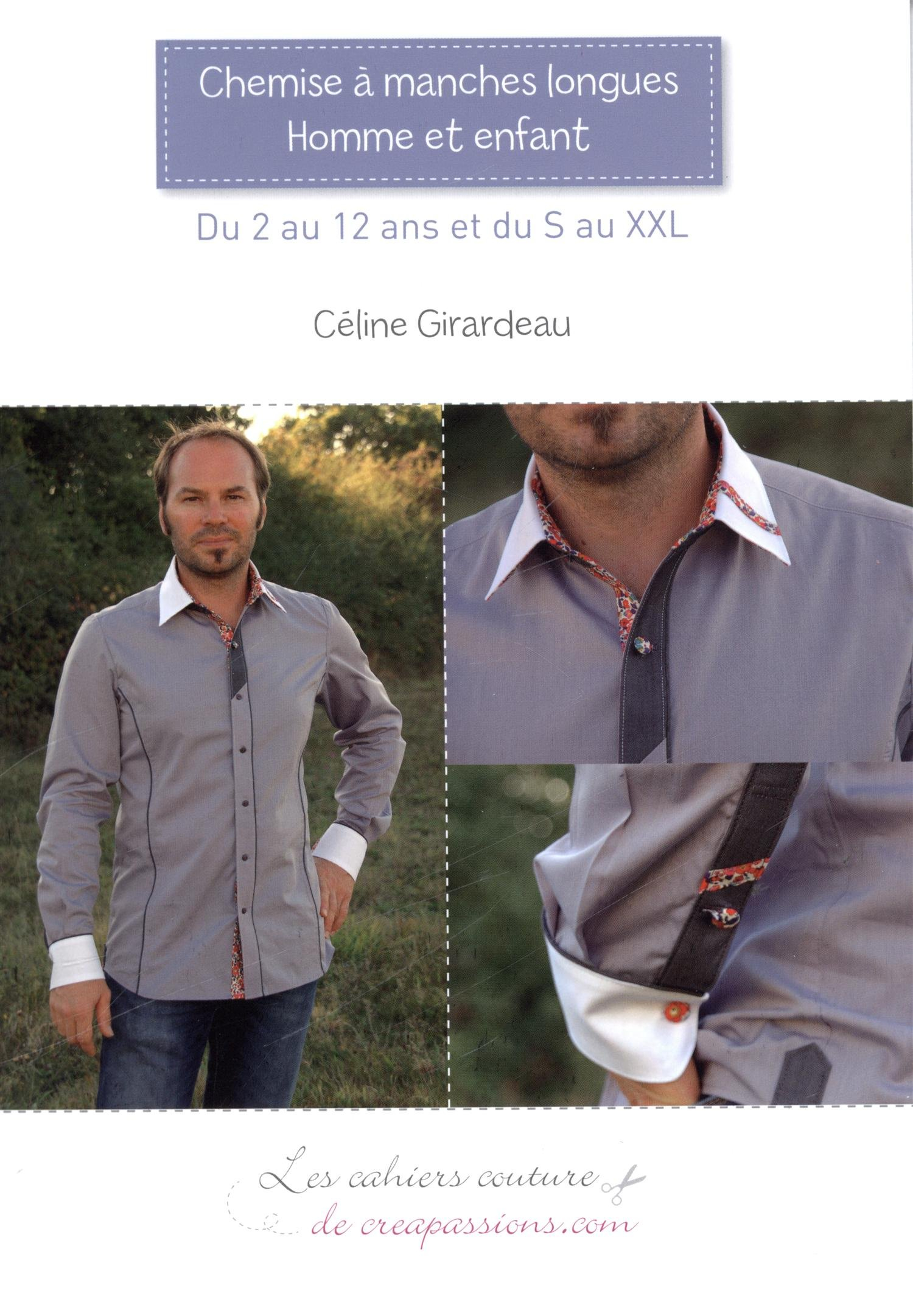 Chemise à manches longues, homme et enfant : du 2 au 12 ans et du S au XXL