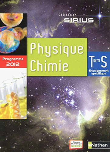 Physique chimie terminale S, enseignement spécifique