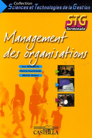 Management des organisations, STG terminale : feuillets détachables
