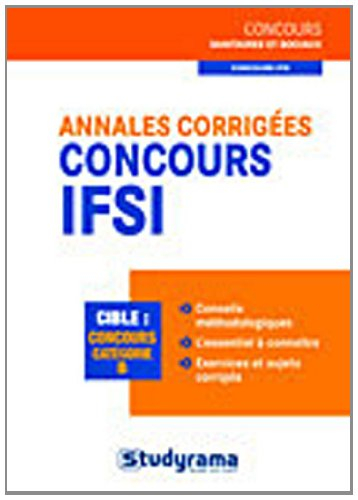 Concours IFSI, annales corrigées : cible, concours catégorie B