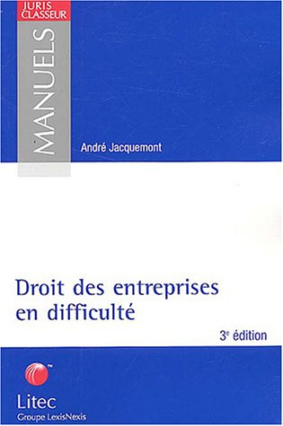 droit des entreprises en difficulté (ancienne édition)