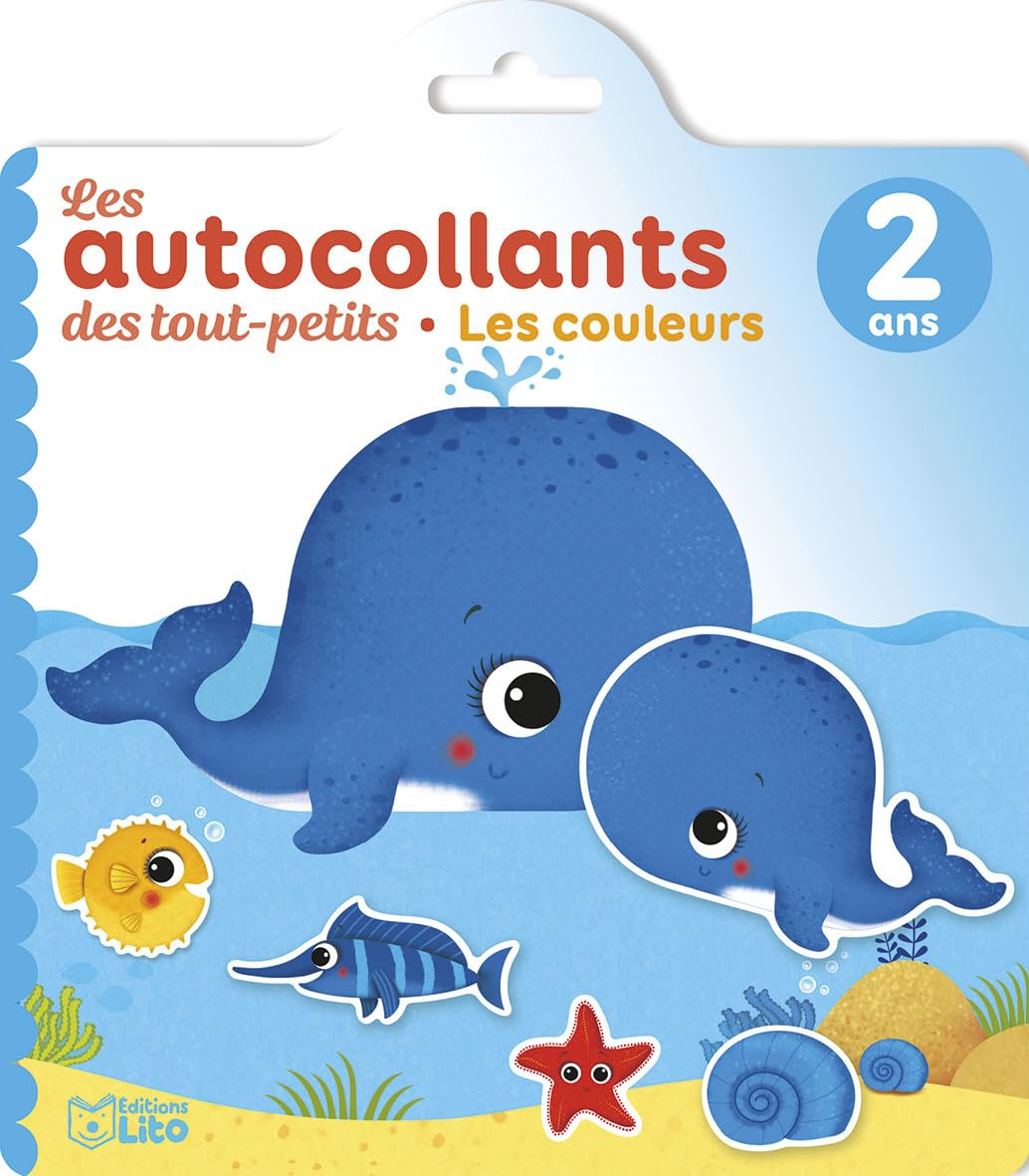 Les couleurs, 2 ans : les autocollants des tout-petits : la mer