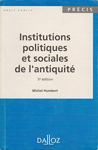 Institutions politiques et sociales de l'Antiquité