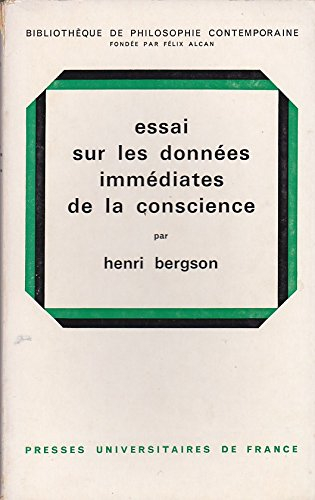 essai sur les donnees immediates de la conscience