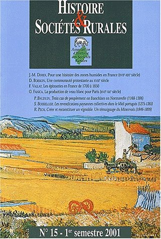Histoire & sociétés rurales, n° 15