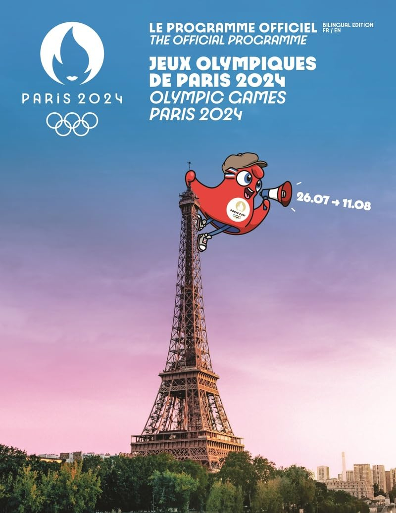Le programme officiel des jeux Olympiques de Paris 2024. The official programme Olympic games Paris 