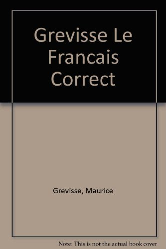 Le français correct : guide pratique